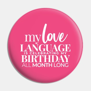 BIRTHDAY LOVE LANGUAGE Pin