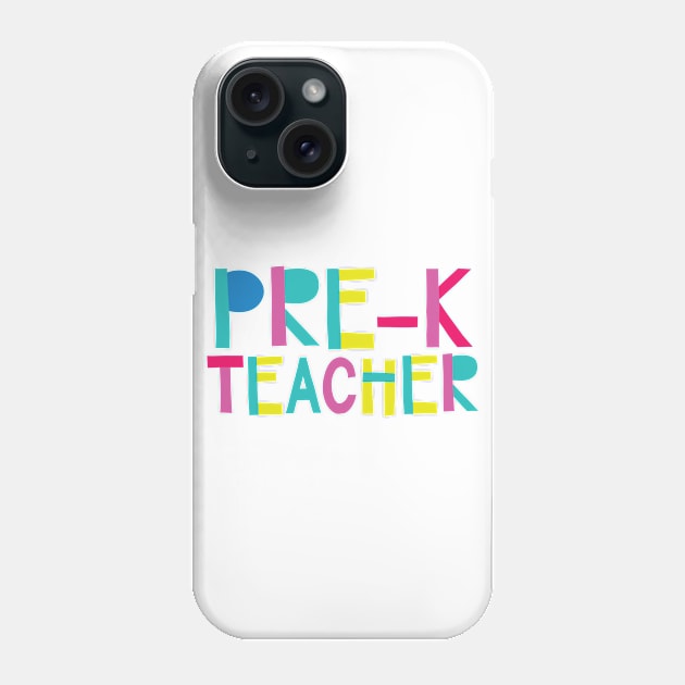 Pre-K Teacher Gift Idea Cute Back to School Phone Case by BetterManufaktur