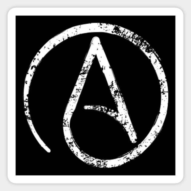 Distressed Atheist Symbol Atheism Design Atheist Symbol Sticker Teepublic Freesvg.org offers free vector images in svg format with creative commons 0 license (public domain). distressed atheist symbol atheism design