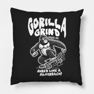 Gorilla Grind Skate Co. // Shred Like a Silverback! // Funny Skateboard Gorilla Pillow