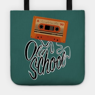 retro old school casette tape Tote