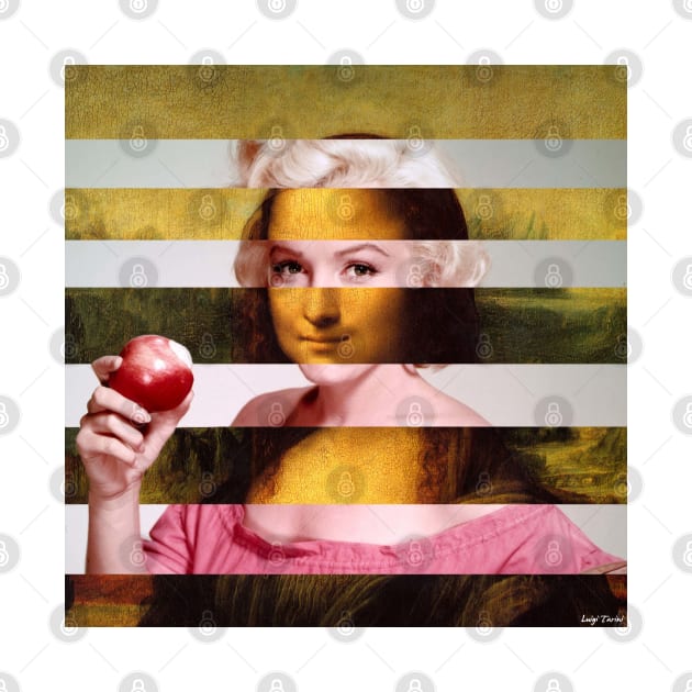 Mona Lisa by Leonardo da Vinci and Marylin Monroe by luigi-tarini