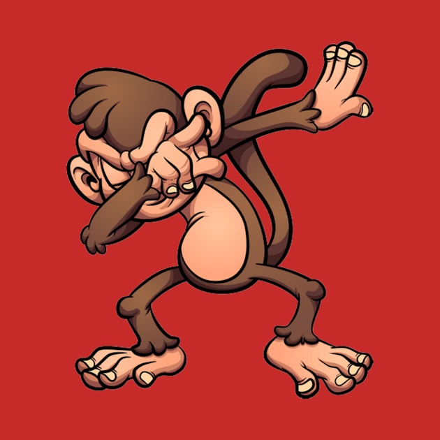 dabbing monkey by hatem