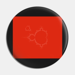 Mandelbrot Set Fractal Simple I red Pin