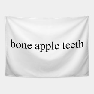 bone apple teeth, black Tapestry