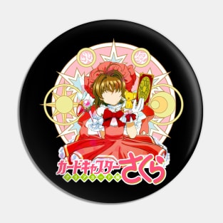 Retro Sakura Girl Japanese Anime Pin