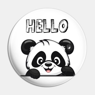 Hello Panda Gear Pin