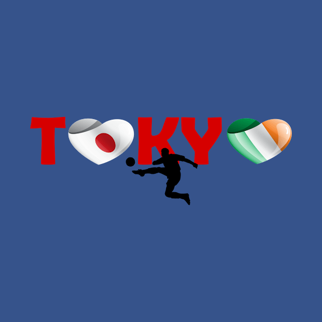 Football in Tokyo - team Ireland (IE) by ArtDesignDE