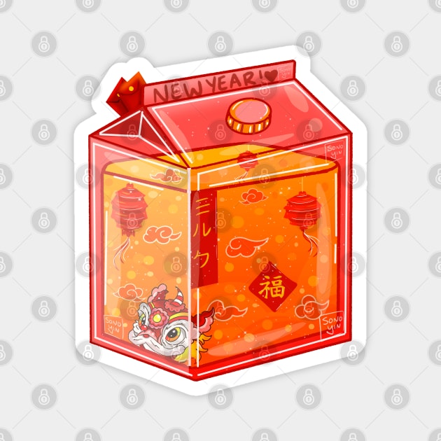 Lunar New year milkbox Magnet by Sonoyang