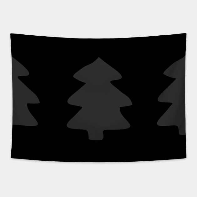 Addams Christmas Trees Tapestry by XOOXOO