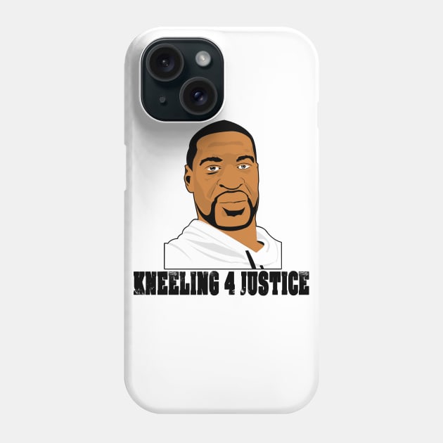 kneeling for justice - george floyd Phone Case by BaronBoutiquesStore