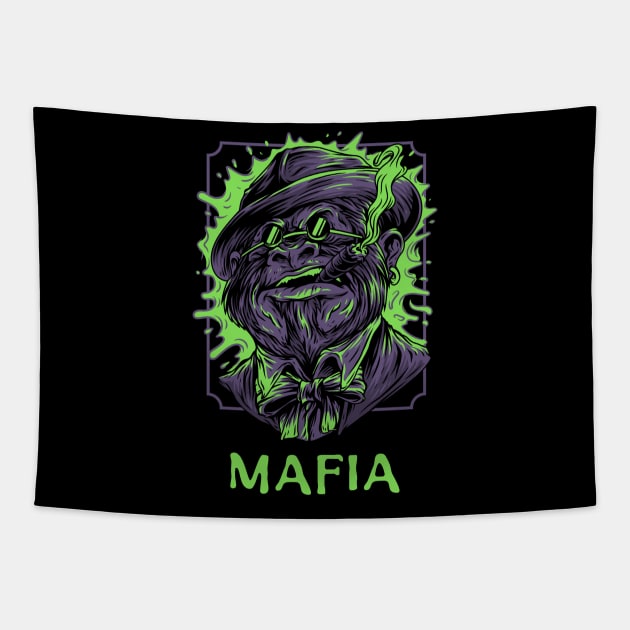 Monkey mafia Tapestry by Milon store