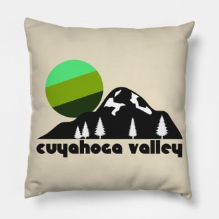 Retro Cuyahoga Valley ))(( Tourist Souvenir National Park Design Pillow