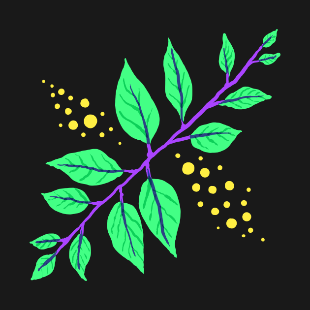 Leaves Design with Dots by KelseyLovelle