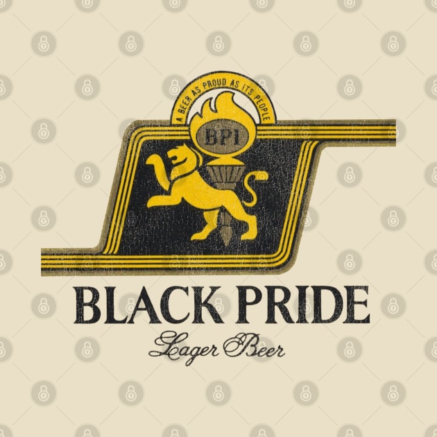 Black Pride Lager Beer Retro Defunct Wisconsin Breweriana by darklordpug