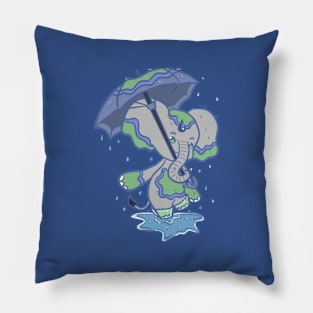 Splish Splash (Green) Pillow