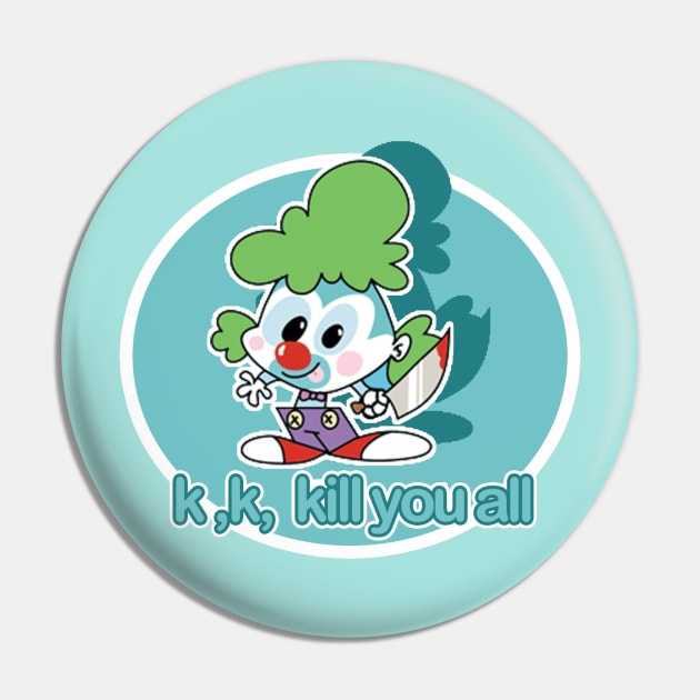 Killer Clown Pin by TopNotchy