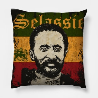 Selassie I Vinyl Cover Pillow