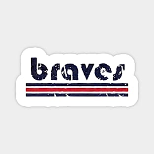 Braves line Magnet