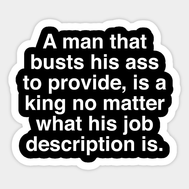 A MAN THAT PROVIDES - A Man That Provides - Sticker