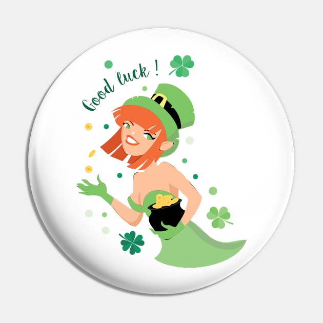 Good luck St Patrik's day Pin by snowshade