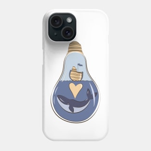 Cute cartoon killer whale illustration Phone Case