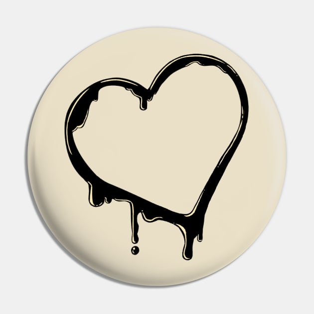 Inky Hearts Pin by TerraTerraCotta