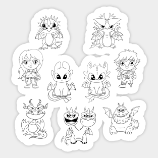 How To Train Your Dragon Toothless Stickers | TeePublic