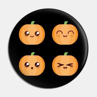 Happy Pumpkin Halloween Expressions Pin