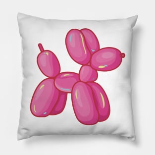 Pink Balloon Dog Animal Pillow