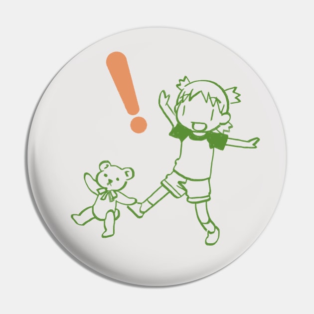 yotsuba and teddy bear Pin by mudwizard