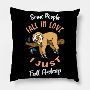 Funny Sloth Fall Asleep Sleep Humor Pillow