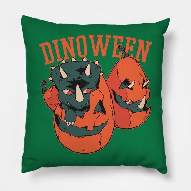 dinoween Pillow by IconRose