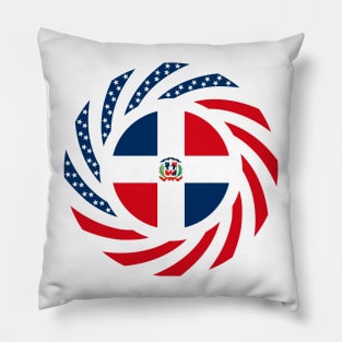 Dominican American Multinational Patriot Flag Pillow