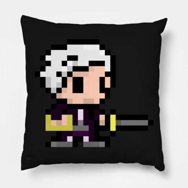 pixelated robin Pillow by sweendle