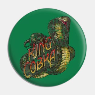 King Cobra Roller Coaster // 80s Vintage Pin