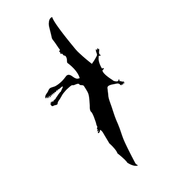 Flying Pterodactyl Silhouette by AustralianMate