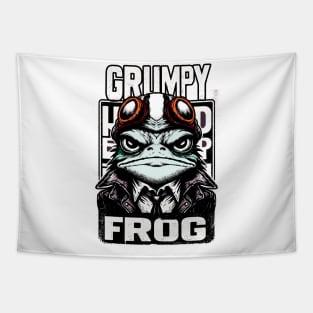 Grumpy Frog Tapestry