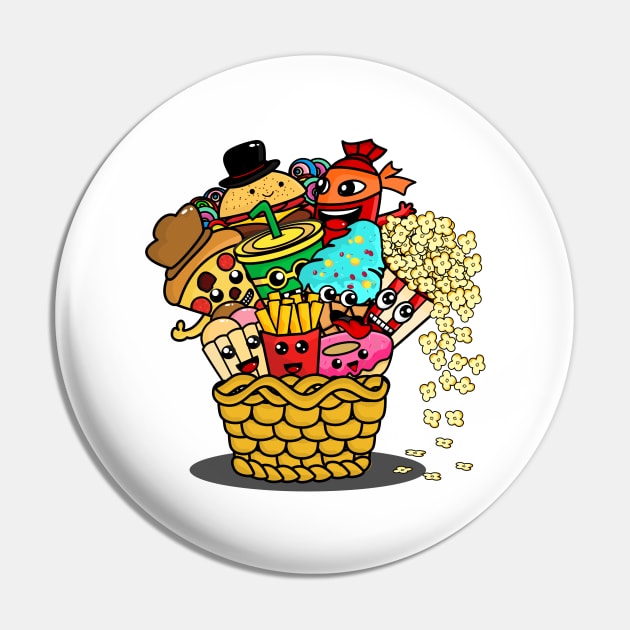 funny doodle monster junk food Pin by Zephin's