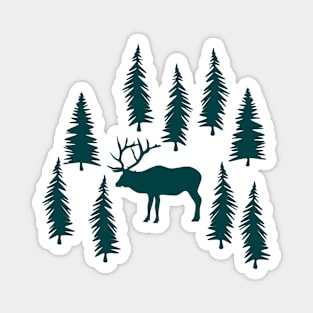 Elk In Forest (Radiant) Magnet