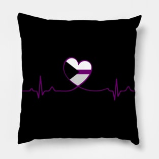 Demisexual Heartbeat Pillow
