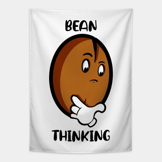 Bean Thinking Tapestry by Art by Nabes