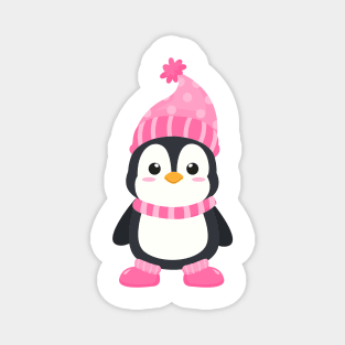 Cute Winter Penguins Magnet