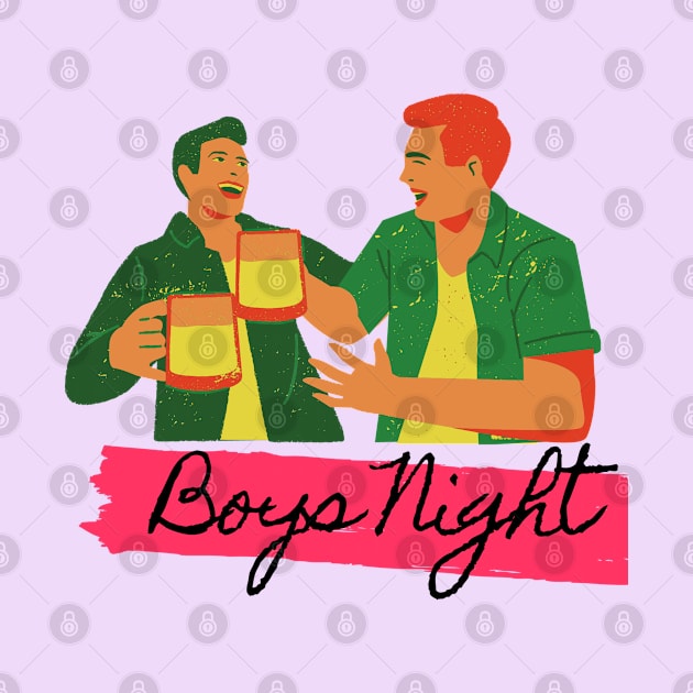 Boys Night Out Beer Together by TTWW Studios