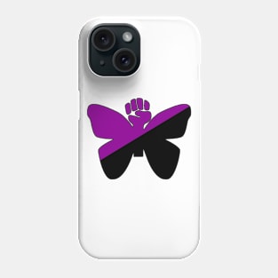 Butterfly Fist w/ Anarchafeminist Colors Phone Case