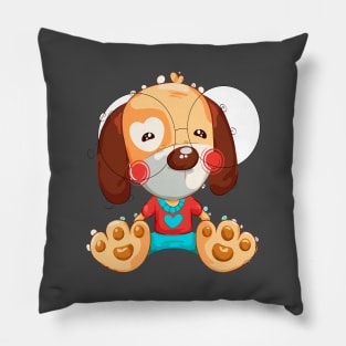 Pug Dog Cartoon Animals Pillow