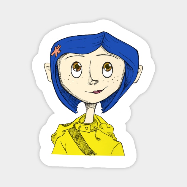 Coraline Magnet by helollart
