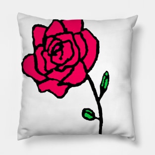 Pink Rose Pillow