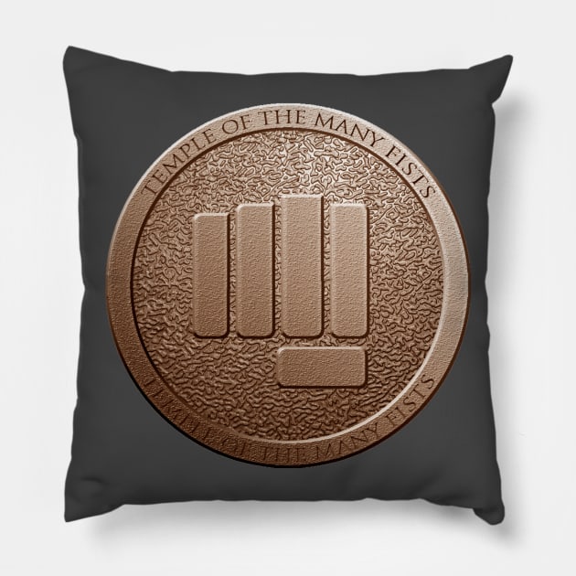 Temple of the Many Fists Pillow by AuthorsandDragons