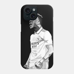 Vinicius Junior Black And White Art Phone Case